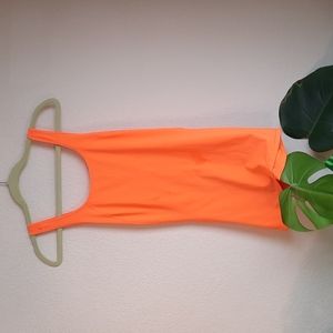 Victoria's Secret Sport Bright Orange Running Tank Crossback S M